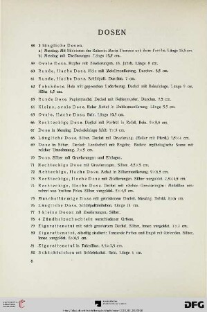 Dosen (Nr. 58-95)
