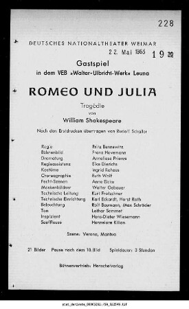 Romeo und Julia