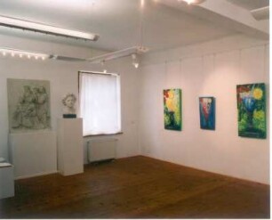 Ausstellung Ansgar Skiba. Verlockungen und Zipora Rafaelov. Kern-Or vom 12.4. - 1.6.2008. Raumaufnahme