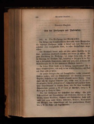 Neuntes Kapitel. Von den Werkzeugen und Materialien.