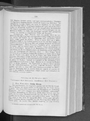Sitzung am 22. Oktober 1912.