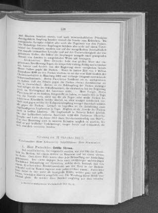Sitzung am 22. Oktober 1912.