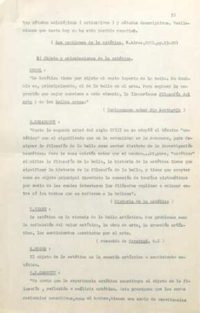 5-11, B) Objeto y orientaciones de la estética.