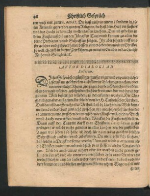 Autor Dialogi Ad Lectorem.
