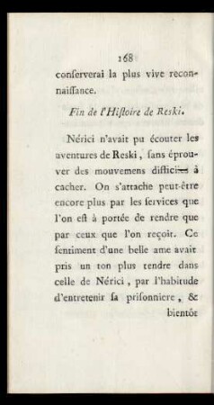 Fin de l'Histoire de Reski.