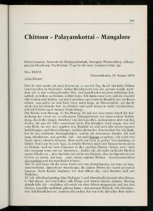 285-326, Chittoor - Palayamkottai - Mangalore