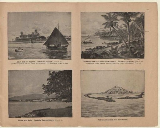 Hafen von Apia. Deutsche Samoa-Inseln