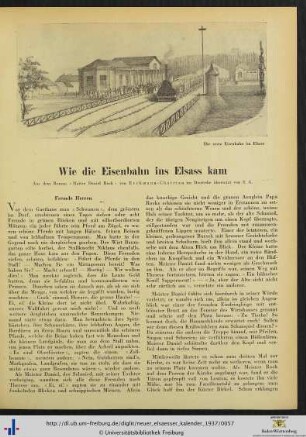 Wie die Eisenbahn ins Elsass kam.