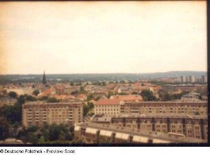 Dresden-Neustadt. Blick vom Turm der Dreikönigskirche nach Osten