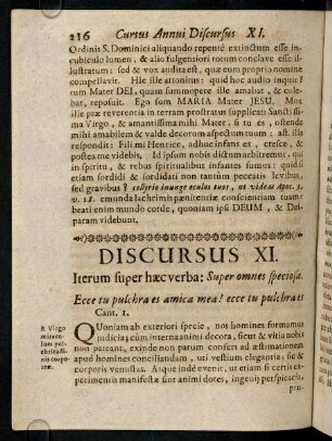 216-225, Discursus XI