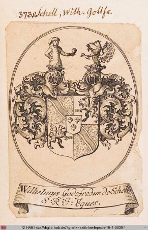 Wappen des Wilhelm Gottfried von Schell
