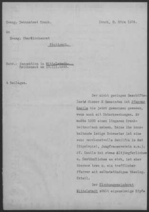 Mittelstadt-Reicheneck: Inspektionsbericht 1933