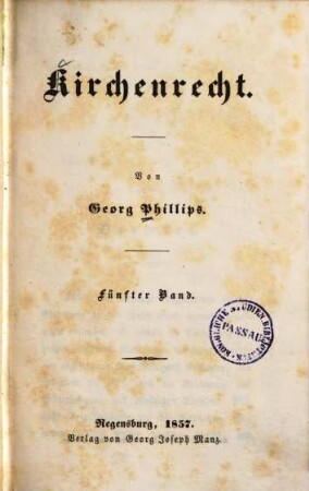 Kirchenrecht, 5