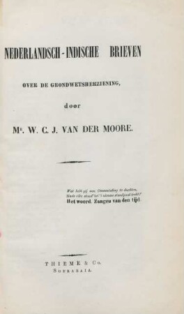 Nederlandsch-Indische brieven over de grondwetsherziening