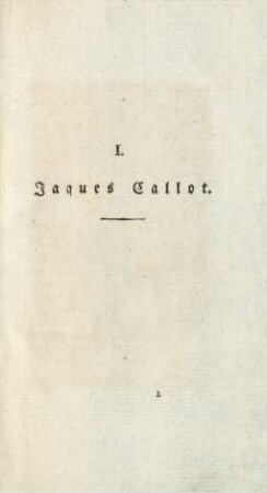 I. Jaques Callot