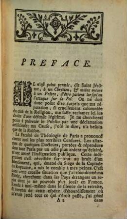 Apologie De Monsieur L'Abbé De Prades, 1