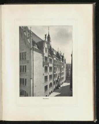 Rathaus Stuttgart. Hinterfront. Ansicht