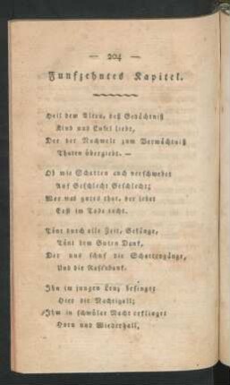 Funfzehntes Kapitel
