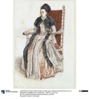 Ekaterina Mavrocordato, geb. Catherine Rosetti, Prinzessin von Moldawien, Ehegattin des Constantin Mavrocordato
