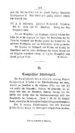 Evangelischer Schulkongreß