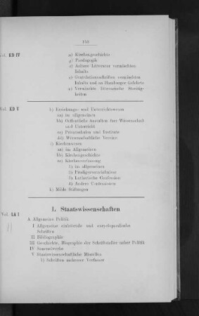L Staatswissenschaften