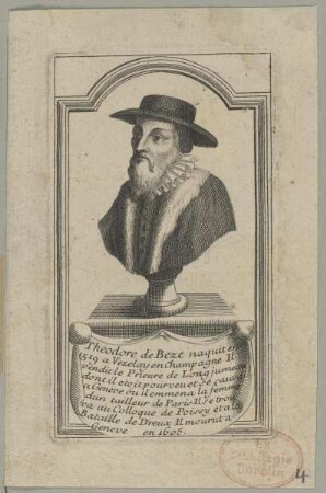Bildnis des Theodore de Beze