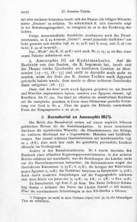 6. Burnaburiaš an Amenophis III (?)