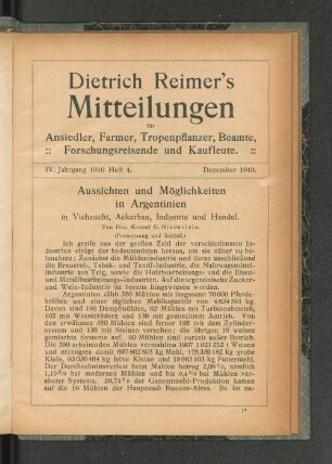 Heft 4., Dezember 1910