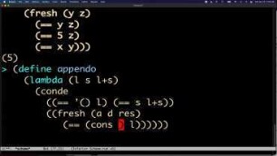 miniKanren: a minimal declarative language for relational programming