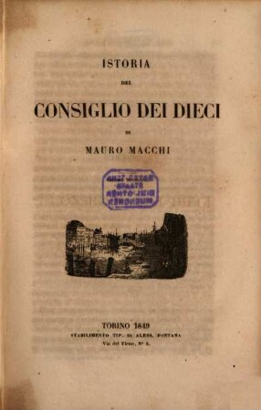 Istoria del Consiglio dei Dieci : Con "Atlante alla storia del Consiglio dei Dieci" vedeto 1 - 20, 2