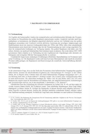 V. Bauphasen und Chronologie