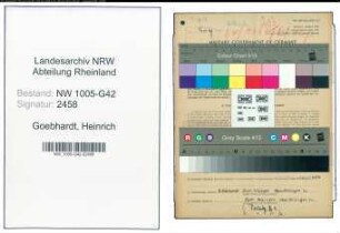 Entnazifizierung Heinrich Goebhardt , geb. 03.04.1906 (Maler)