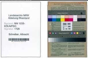 Entnazifizierung Albrecht Schreiber , geb. 26.10.1896 (Schlosser)