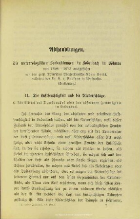 I.3.2. Die Luftfeuchtigkeit und die Niederschläge