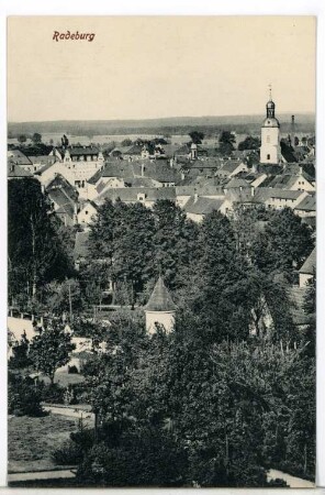 Radeburg. Blick auf Radeburg
