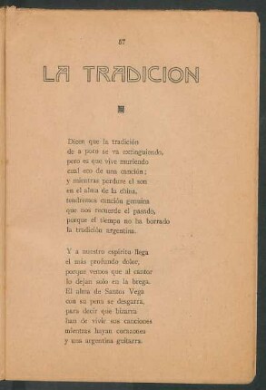 La tradición
