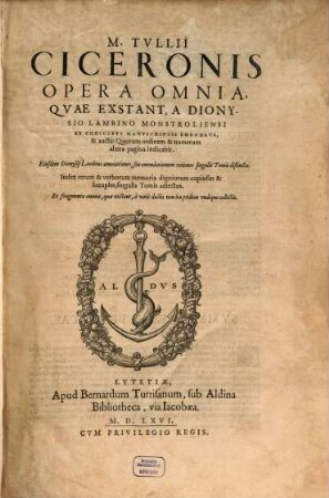 Opera omnia, quae extant, 1 (1566)