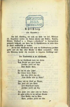 Sitten und Sagen, Lieder, Sprüchwörter und Räthsel des Eifler Volkes, nebst Idiotikon, 1. Sitten