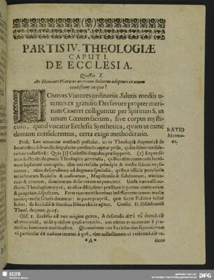 Partis IV. Theologiae