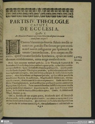 Partis IV. Theologiae