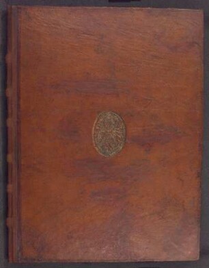 Supralibros der Stadtbibliothek mit Wappen des Kirchenpflegers Georg Friedrich Pömer (1764-1774)