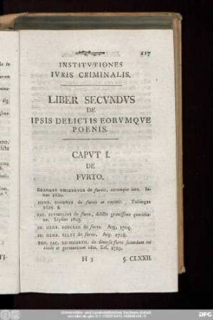 Liber Secundus De Ipsis Delictis Eorumque Poenis.