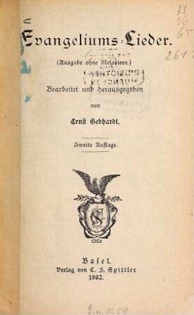 Evangeliums-Lieder. 