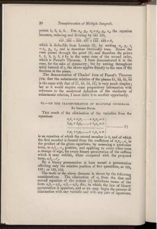 VI. On the transformation of multiple integrals.