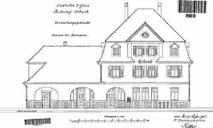 Erbach (Württ): Empfangsgebäude Bahnansicht