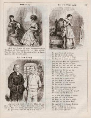 "Vorbildung" "Der letzte Wunsch" "Das erste Geheimniß"