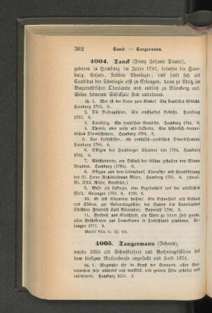 4005. Tangermann (Johann)
