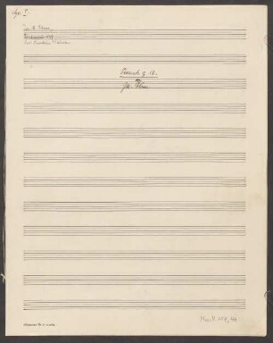 Serenatas, cor (4) - BSB Mus.N. 117,46 : [title page:] Serenata op. 12 // von // JM Ebner