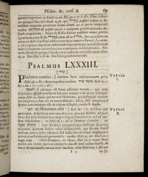 Psalmus LXXXIII.