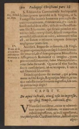 Caput V. De aqua lustrali ...